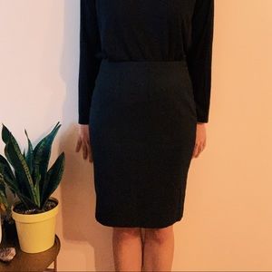 Black pencil skirt